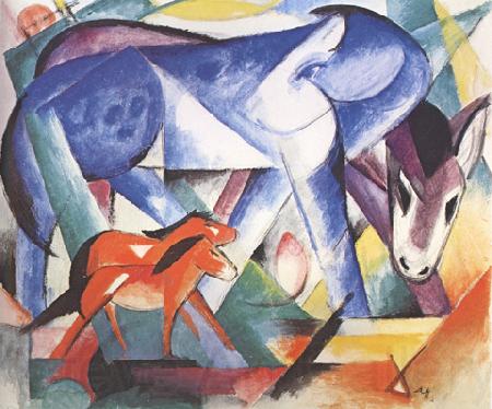 Franz Marc The First Animals (mk34) Norge oil painting art
